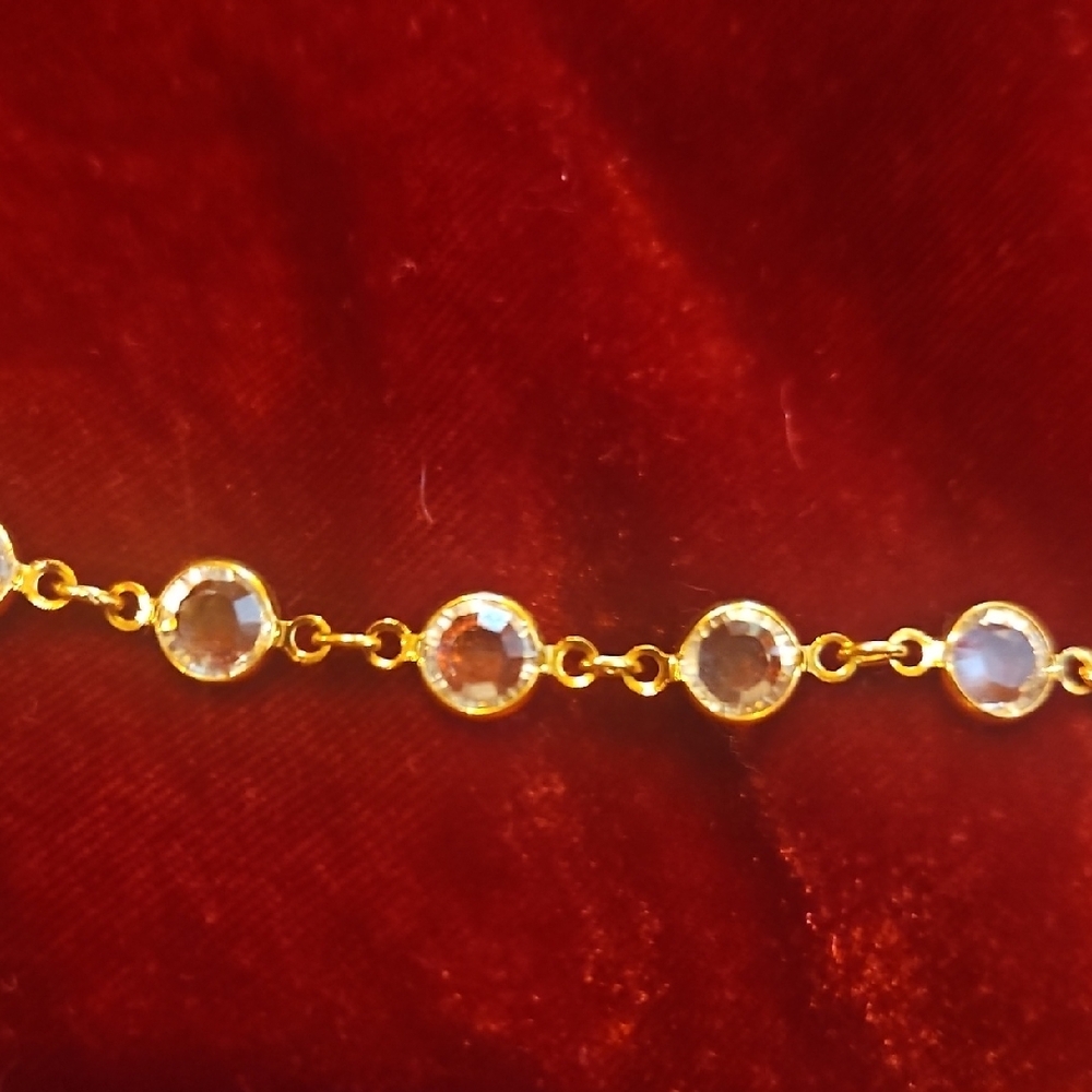 Touchstone Crystal Gold and Silver Necklace - Picture 4 of 4